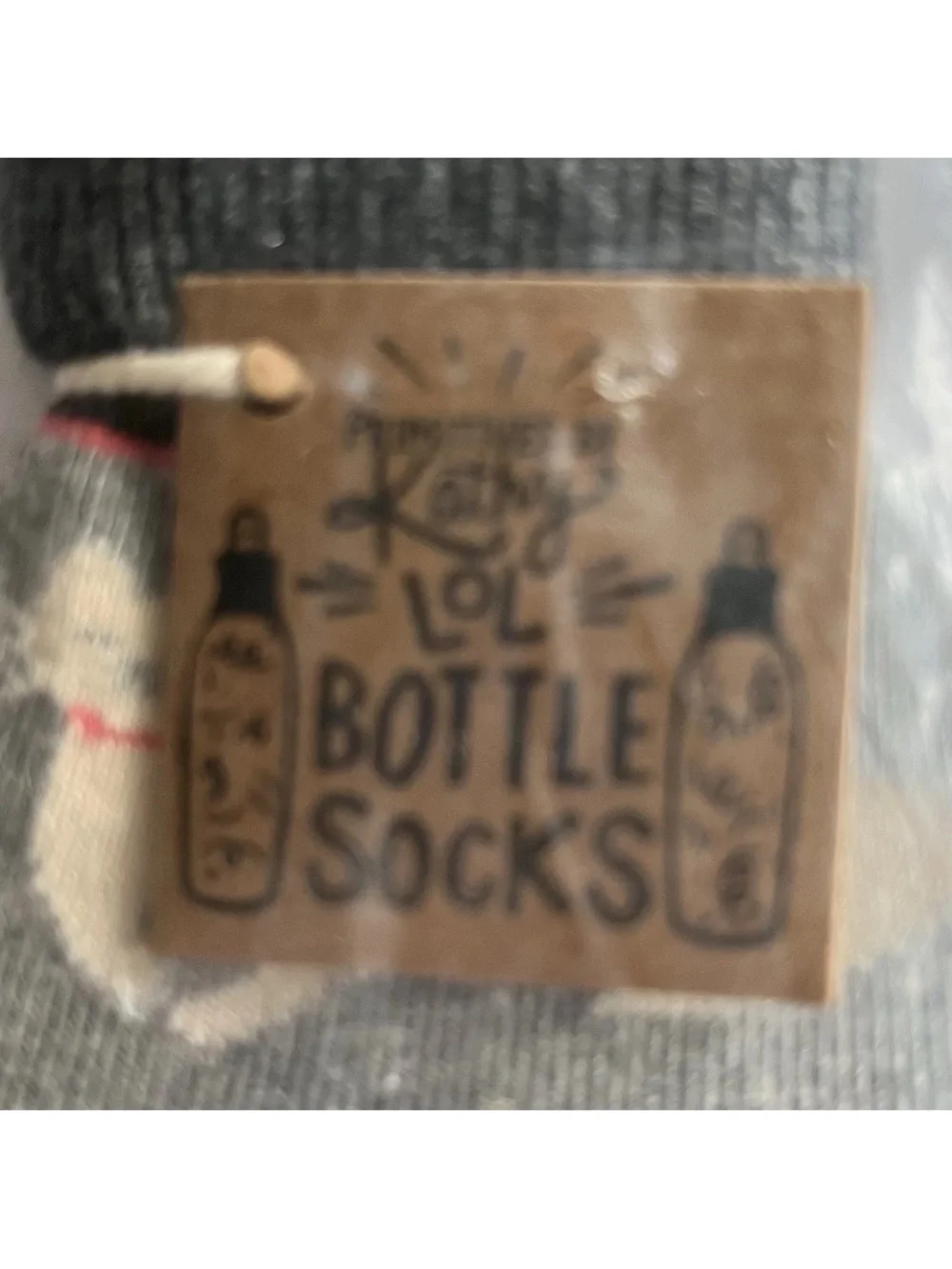 Primitives By Kathy Wine Bottle Sock Cats 1 Sock  New